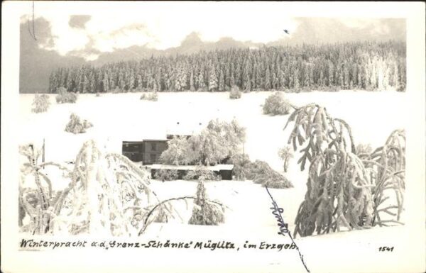 Altenberg Erzgebirge Winterpracht an der Grenzschänke Müglit