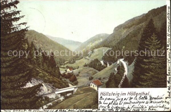 Hoellsteig Panorama Höllental Schwarzwald