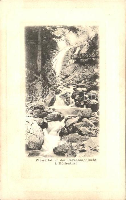 Ravennaschlucht Wasserfall Höllental Schwarzwald