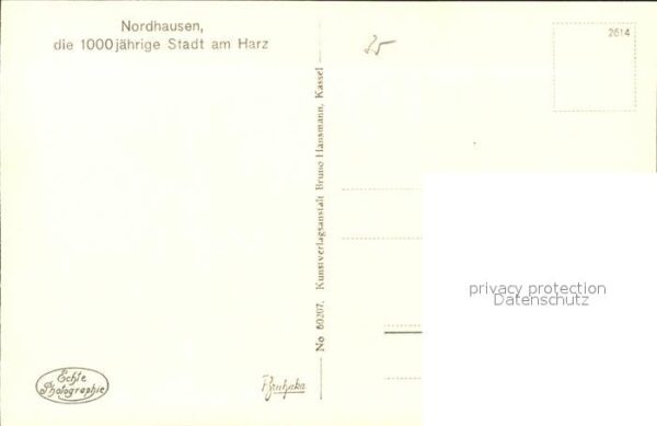 Nordhausen Thueringen Blick vom Primariusgraben auf die Unter – Bild 2