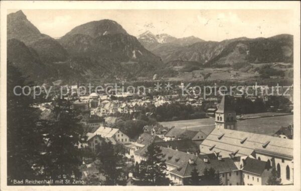 Bad Reichenhall mit St Zeno Kirche Alpenpanorama