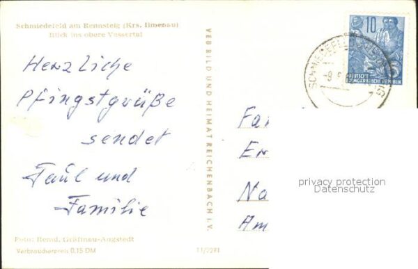 Schmiedefeld Rennsteig Blick ins obere Vessertal – Bild 2