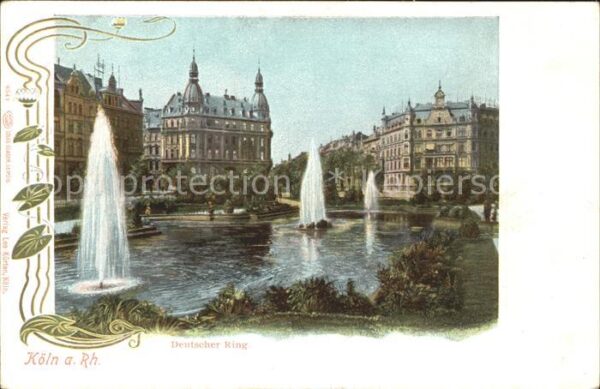 Koeln Rhein Deutscher Ring Fontäne