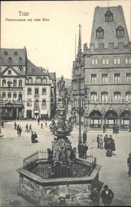 Trier Petrusbrunnen Rotes Haus