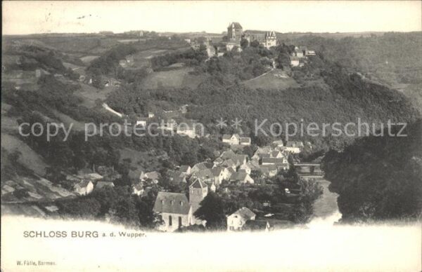 Burg Wupper Gesamtansicht mit Schloss