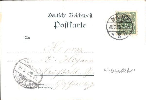 Mainz Rhein Rheinufer Dampfer im Mondschein Deutsch – Bild 2