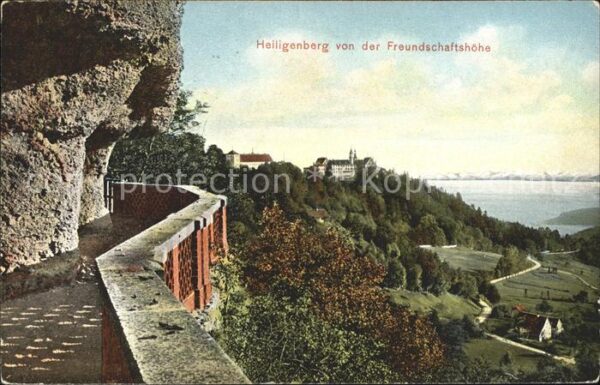 Heiligenberg Baden Blick von der Freundschaftshöhe Schloss