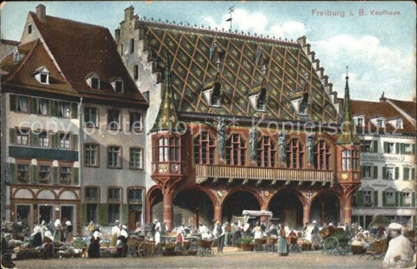 Freiburg Breisgau Kaufhaus Historisches Gebäude Markt