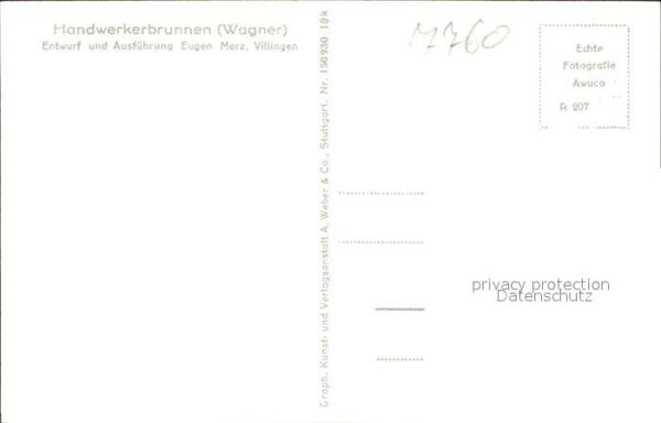 Villingen-Schwenningen Handwerkerbrunnen von Eugen Merz Tor – Bild 2
