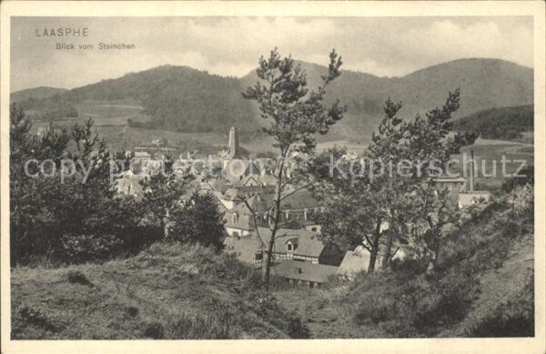 Laasphe Panorama Blick vom Steinchen
