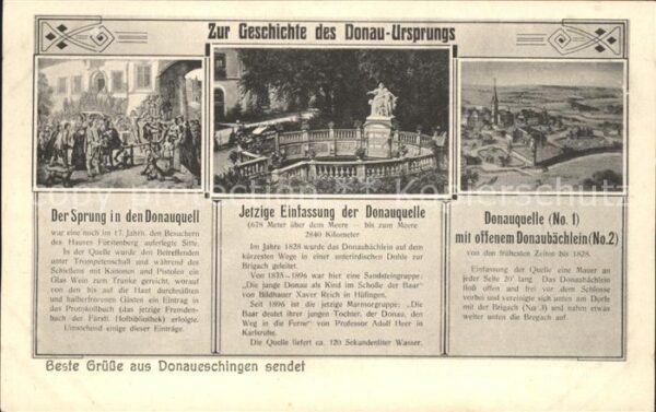 Donaueschingen Geschichte des Donau Ursprungs