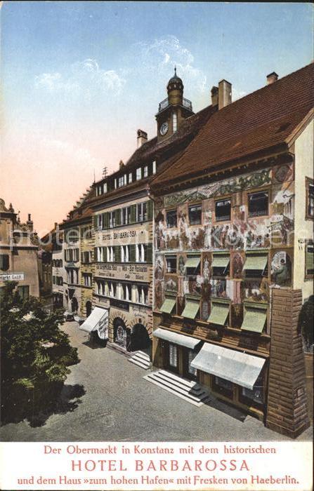Konstanz Bodensee Obermarkt Hotel Barbarossa Historisches