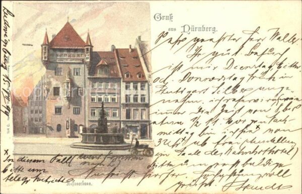 Nuernberg Nassauer Haus Brunnen