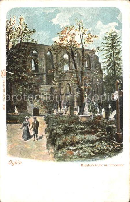 Oybin Klosterkirche mit Friedhof