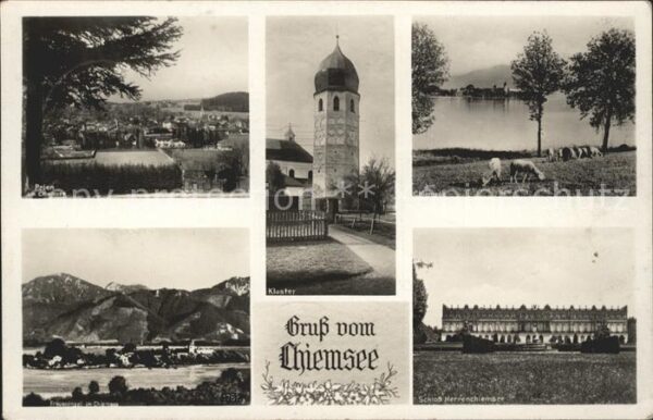 Prien Chiemsee Kloster Schafe Schloss Herrenchiemsee F