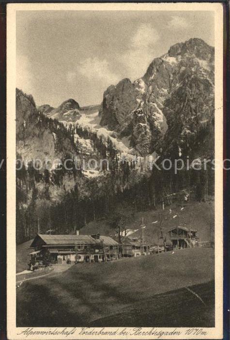 Vorderbrand Alpenwirtschaft