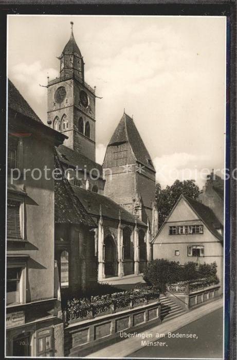 Ueberlingen Bodensee Münster Trinks Postkarte