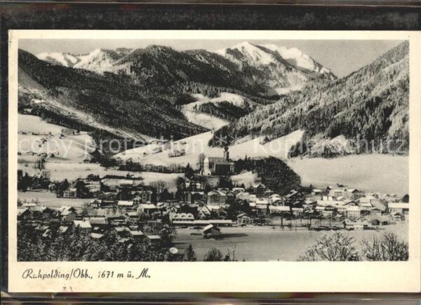 Ruhpolding Winterpanorama Alpen
