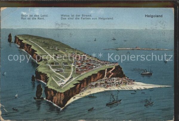 Helgoland aus der Vogelschau Gedicht