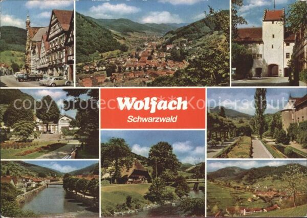 Wolfach Teilansichten Fachwerkhaus Tor Landscha