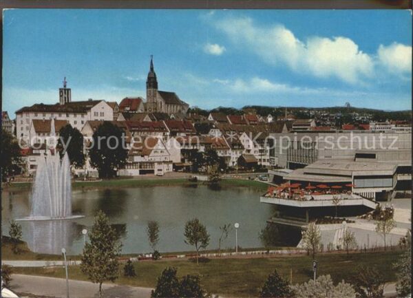 Boeblingen Kongresshalle Stadtkirche Rathaus Unter