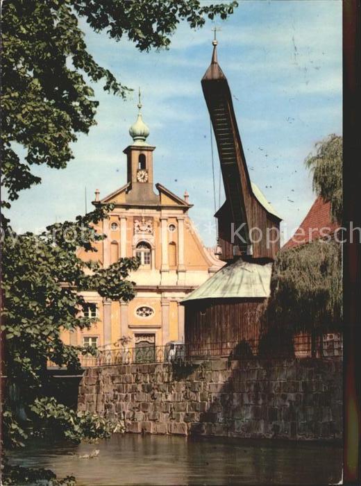 Lueneburg Alter Kran und Kaufhaus