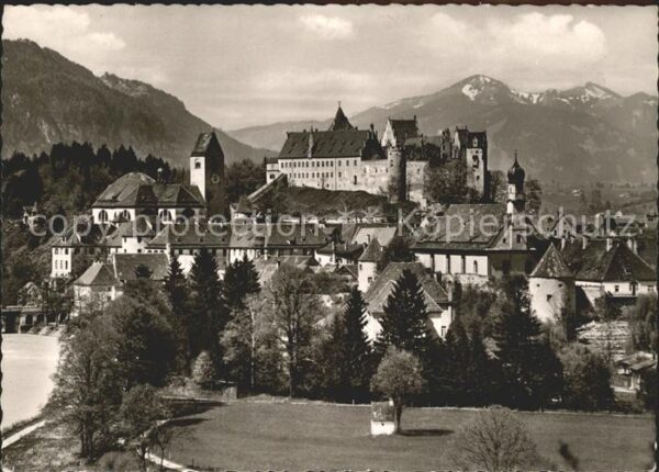 Fuessen Allgaeu Hohes Schloss St Mang und Franziskanerk