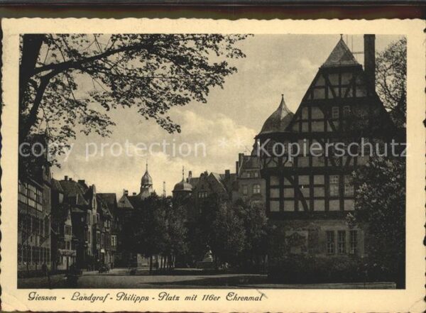 Giessen Lahn Landgraf Philipps Platz mit 116er Ehren