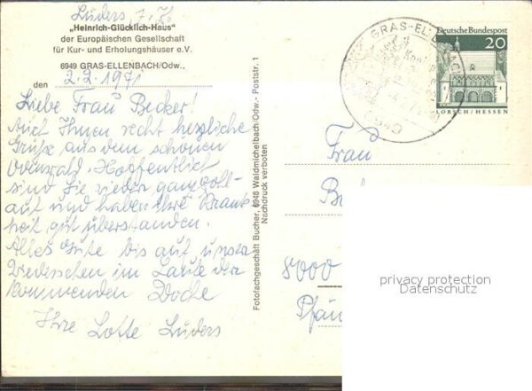 Gras-Ellenbach Heinrich Glücklich Haus Europäische Ges – Bild 2