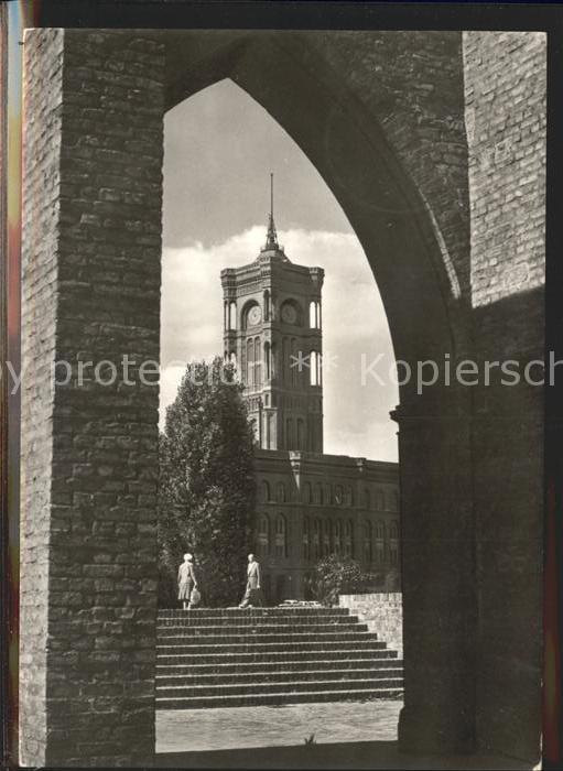 Berlin Blick zum Rathaus Hauptstadt der DDR