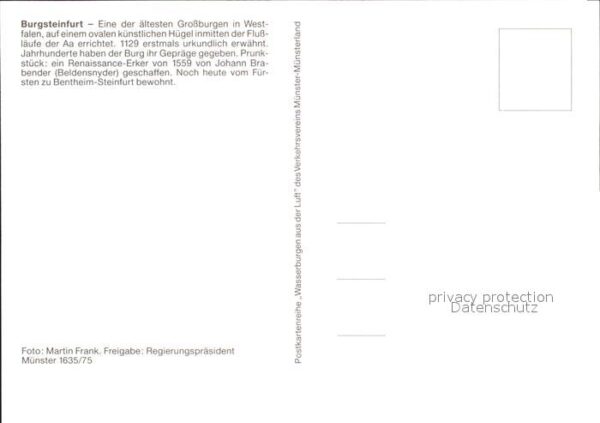 Burgsteinfurt Fliegeraufnahme Burg – Bild 2