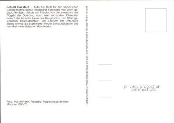 Raesfeld Fliegeraufnahme Schloss Raesfeld – Bild 2