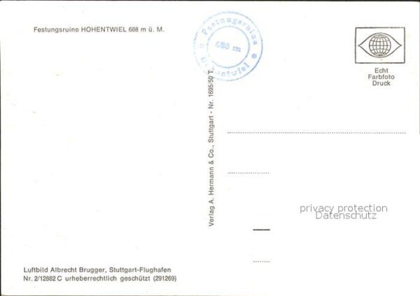 Hohentwiel Fliegeraufnahme Festungsruine – Bild 2