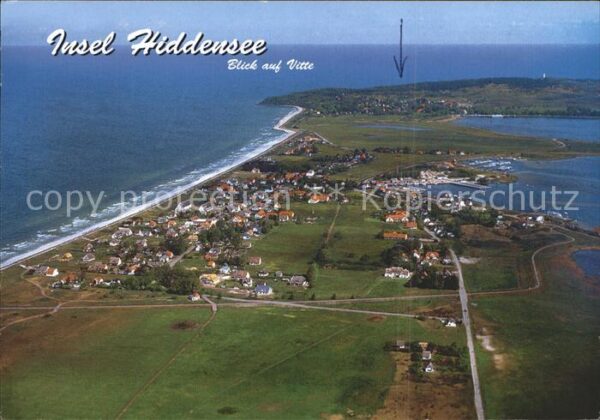 Insel Hiddensee Fliegeraufnahme Vitte