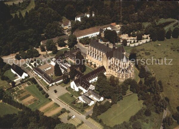 Altenberg Rheinland Fliegeraufnahme Kirchepartie