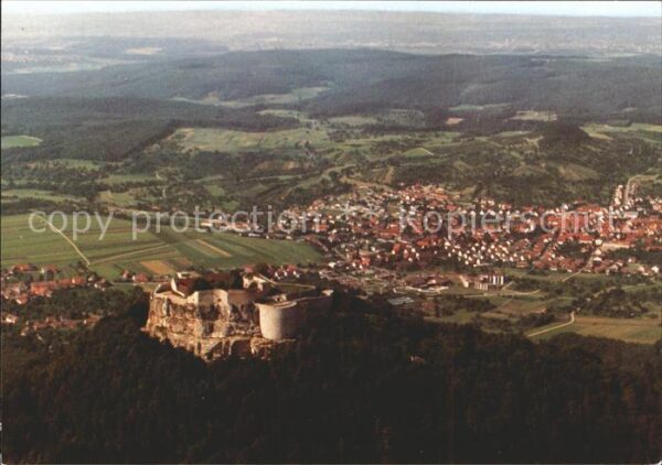 Neuffen Fliegeraufnahme Burg Hohen-Neuffen