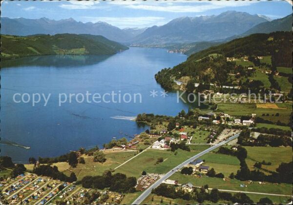 Doebriach Millstaettersee Fliegeraufnahme