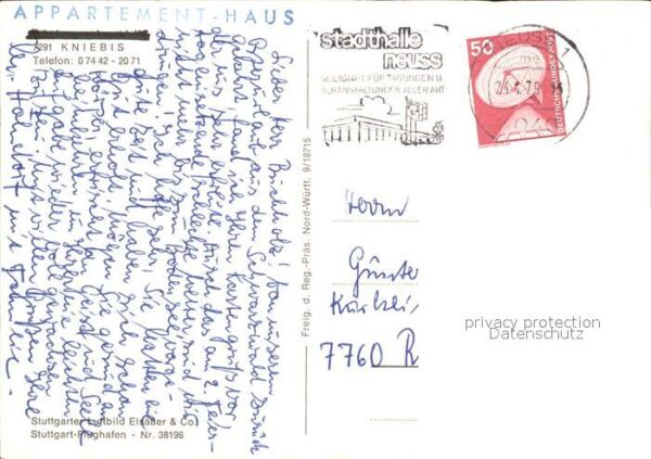 Kniebis Freudenstadt Fliegeraufnahme Appartementhaus – Bild 2