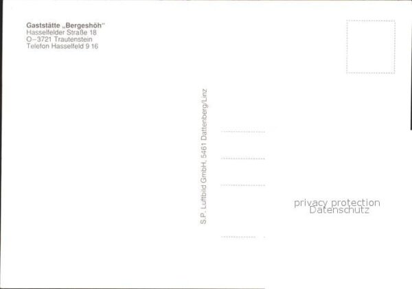 Trautenstein Harz Fliegeraufnahme Restaurant Bergeshöh – Bild 2