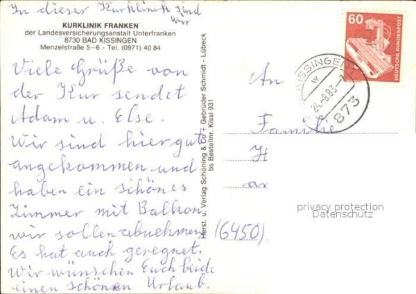 Bad Kissingen Kurklinik Franken – Bild 2