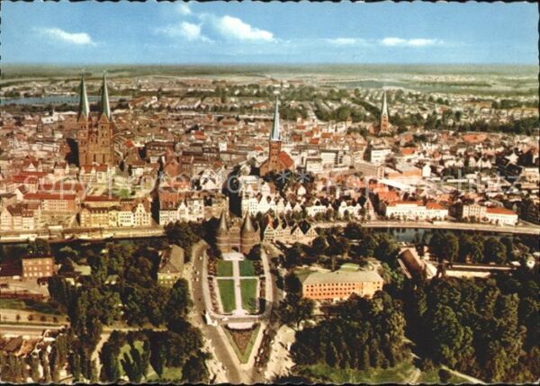 Luebeck Fliegeraufnahme