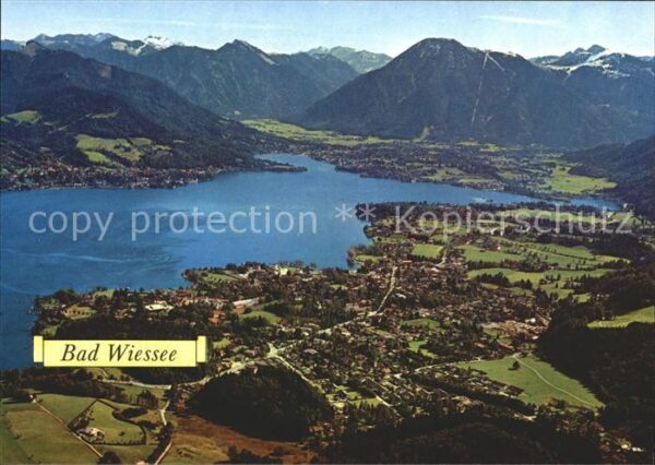 Bad Wiessee Fliegeraufnahme mit Tegernsee und Wallb