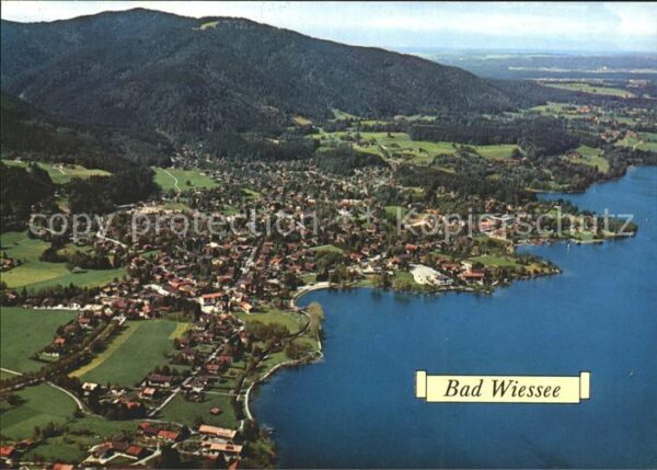 Bad Wiessee Fliegeraufnahme mit Tegernsee