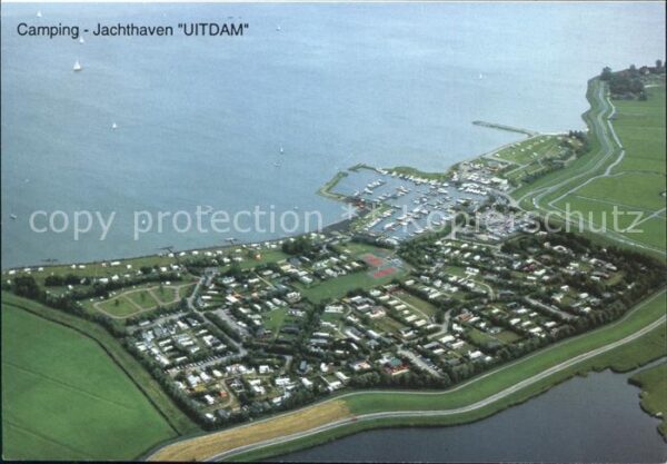 Niederlande Fliegeraufnahme Camping Jachthaven Uitd