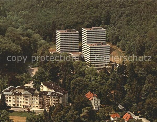 Bad Harzburg Fliegeraufnahme Apparthotel und Spielca