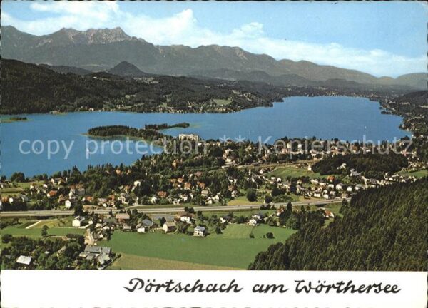 Poertschach Woerthersee Fliegeraufnahme mit Wörthersee