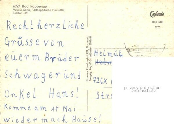 Bad Rappenau Fliegeraufnahme Vulpius-Klinik Orthopäd – Bild 2