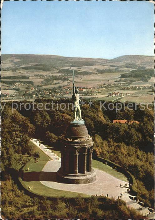 Hermannsdenkmal Fliegeraufnahme Teutoburger Wald
