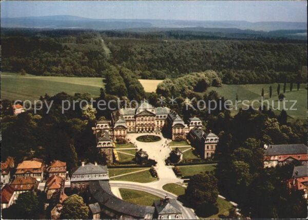 Bad Arolsen Fliegeraufnahme Waldeck Schloss mit Tie