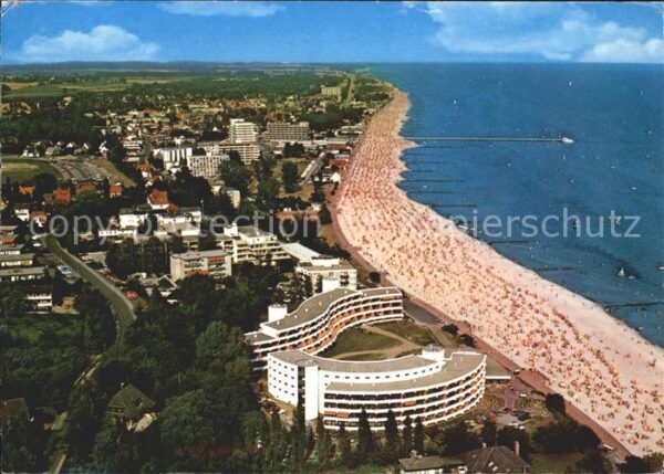 Groemitz Ostseebad Fliegeraufnahme Strand